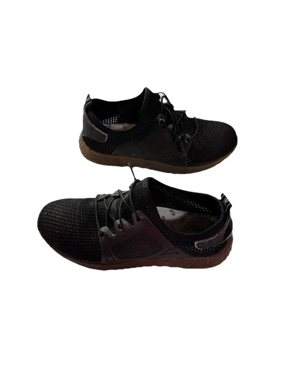 Adidas Die Weltmarke Mit Den 3-Stripes Black Mesh Steel Toe Shoes size 39 (7US)